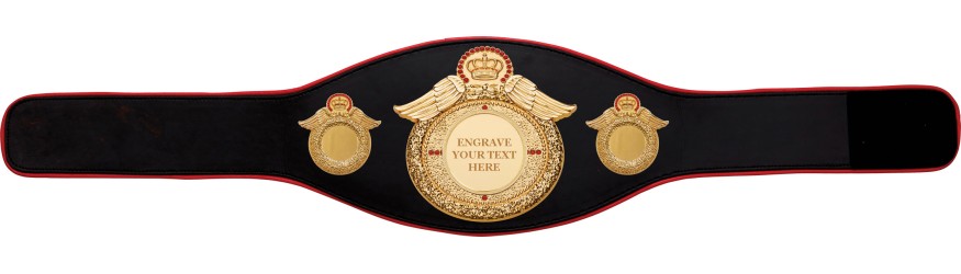 CHAMPIONSHIP BELT PROWING/G/ENGRAVE - AVAILABLE IN 6+ COLOURS